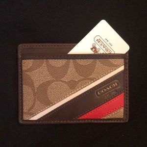 Coach Heritage slim card case